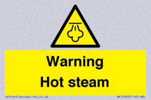 Warning Hot steam